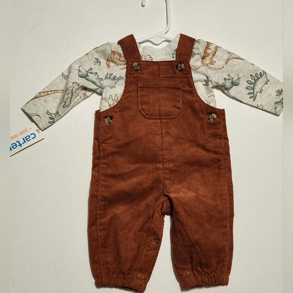 Carter's Brown Corduroy Overalls for Kids